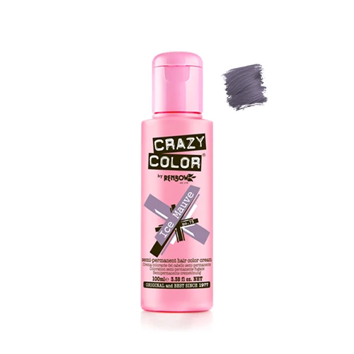 Crazy Color N° 75 Ice Mauve Metallic 100ml 3 Crazy Color N° 75 Ice Mauve Metallic 100ml