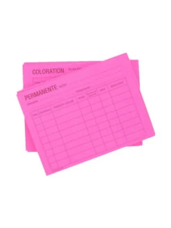 Fiches Reversibles Roses Couleur Et Permanente X 50Pcs